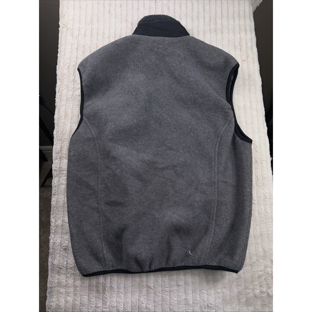 Marmot Vest Mens Medium Gray Black Polartec Fleece Lined Full Zip Hand‎ Pockets - Picture 10 of 10
